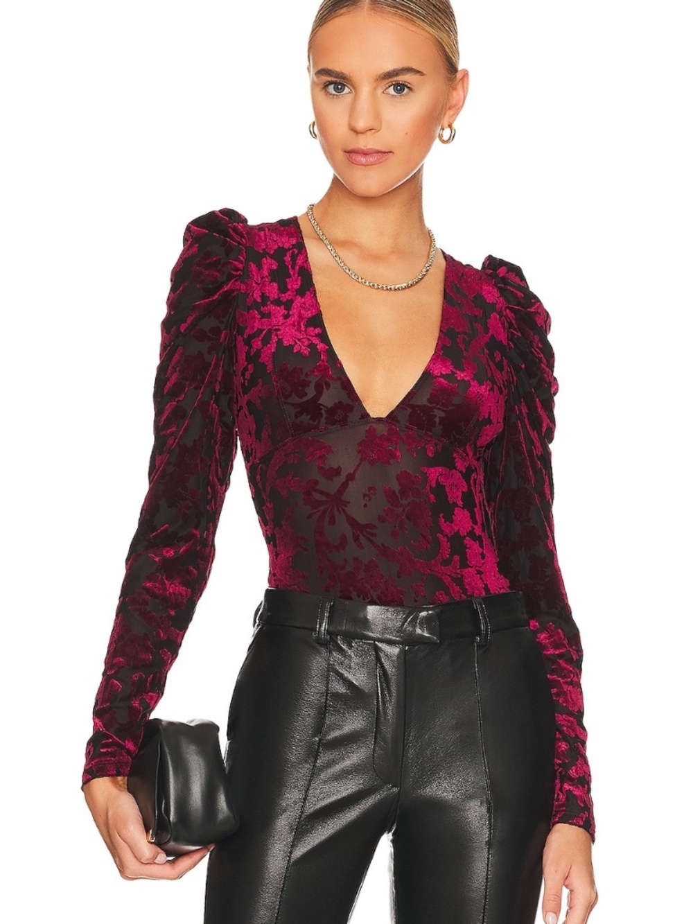 Free People Magic Hour Bodysuit Lace Mesh Romantic Boho Women Size L